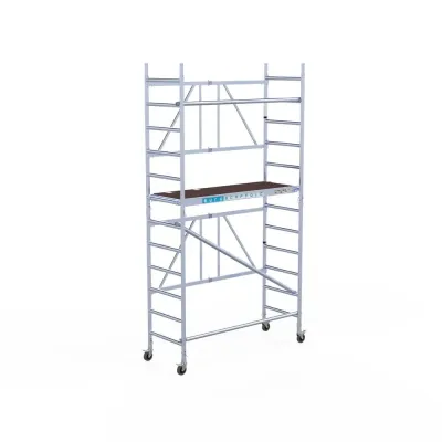 Rusztowanie aluminiowe jezdne Euroscaffold CT26 - 75 cm x 190 cm x 470 cm