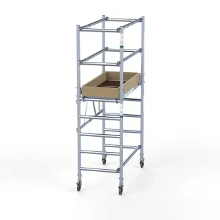 Rusztowanie aluminiowe jezdne małe Compact - 75 cm x 140cm x 350 cm