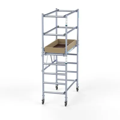 Rusztowanie aluminiowe jezdne małe Compact - 75 cm x 140cm x 350 cm