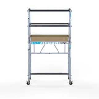 Rusztowanie aluminiowe jezdne małe Compact - 75 cm x 140cm x 350 cm