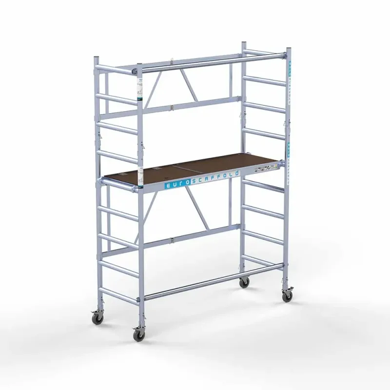 Euroscaffold Combi Mobile Aluminum Scaffold - 75 cm x 190 cm x 400 cm