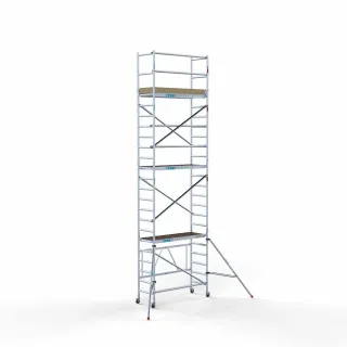 Hliníkové pojízdné lešení vysoké Combi - 75 cm x 190 cm x 7,5 m - Euroscaffold