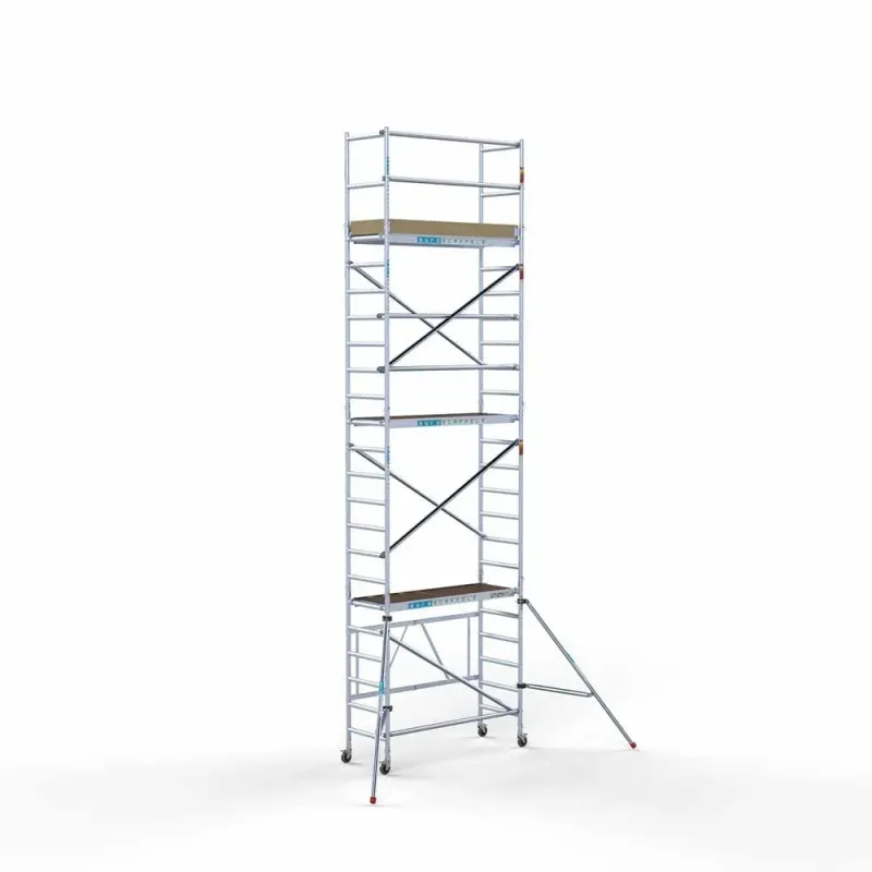 Hliníkové pojízdné lešení vysoké Combi - 75 cm x 190 cm x 7,5 m - Euroscaffold