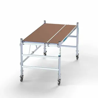 Hliníkové pojazdné lešenie Ready - 90 cm x 190 cm x 3 m + plošina 30 cm