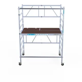 Hliníkové pojazdné lešenie Combi - 135 cm x 190 cm x 400 cm - 4 m