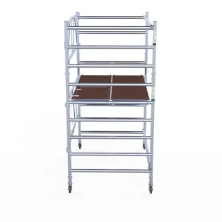 Rusztowanie aluminiowe jezdne Combi - 135 cm x 190 cm x 400 cm - 4 m
