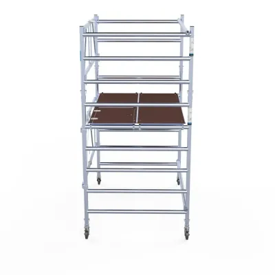 Rusztowanie aluminiowe jezdne Combi - 135 cm x 190 cm x 400 cm - 4 m