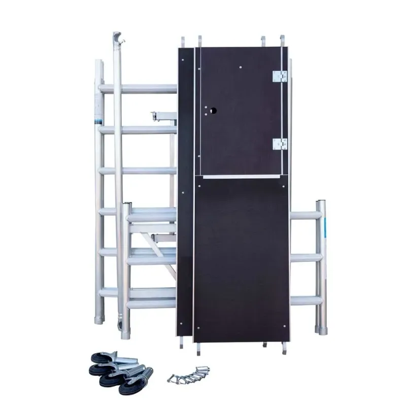 Mobile aluminum scaffold Combi - 135 cm x 190 cm x 400 cm - 4 m
