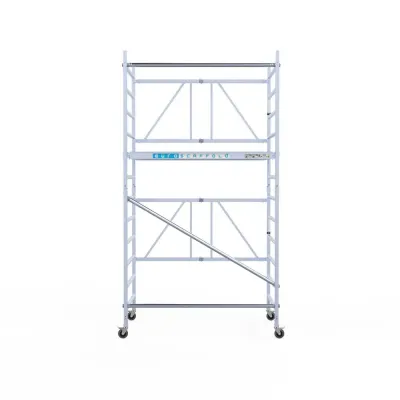 Aluminum Mobile Scaffold Combi - 135 cm x 190 cm x 4.7 m - Euroscaffold