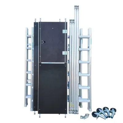 Rusztowanie jezdne aluminiowe Combi - 135 cm x 190 cm x 4,7 m - Euroscaffold