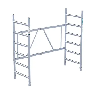 Přístavný žebřík, skládací rám - 6 příček - 75 cm x 190 cm - kvalita