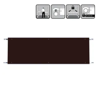 Euroscaffold platform without hatch - 60 cm x 190 cm - easy assembly