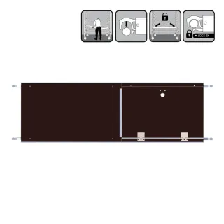 Platforma z włazem - 60 cm x 190 cm - rusztowanie aluminiowe