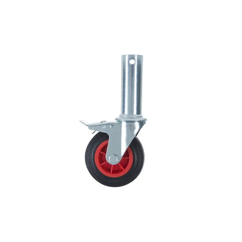 Universal Euro scaffold wheel for indoor scaffolding 125 mm