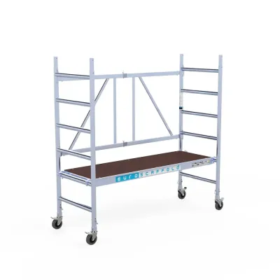 Mobile aluminum scaffolding Euroscaffold CT26 - 75 cm x 190 cm x 300 cm