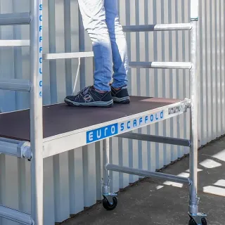 Mobile aluminum scaffolding Euroscaffold CT26 - 75 cm x 190 cm x 300 cm