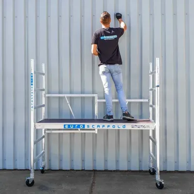 Mobile aluminum scaffolding Euroscaffold CT26 - 75 cm x 190 cm x 300 cm