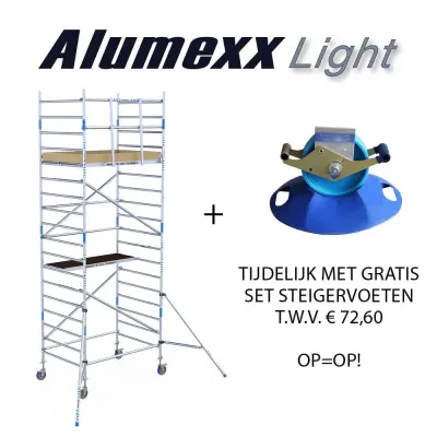 Pojazdné fasádne lešenie Alumexx 75 x 190 x 4,2 m - lacno.
