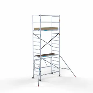Mobile aluminum scaffolding Combi - 90 cm x 190 cm x 5.8 m - tall