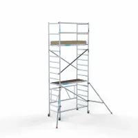 Rusztowanie alu jezdne 90 cm x 190 cm x 5,8 m + dodatkowe stabilizatory