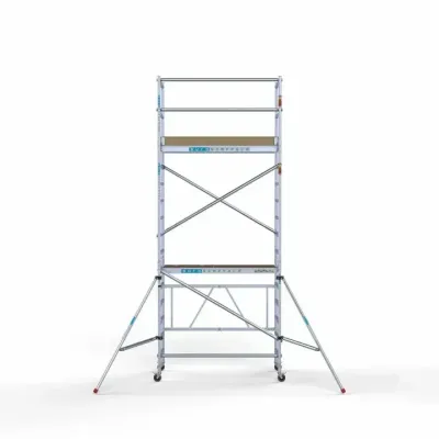Rusztowanie alu jezdne 90 cm x 190 cm x 5,8 m + dodatkowe stabilizatory