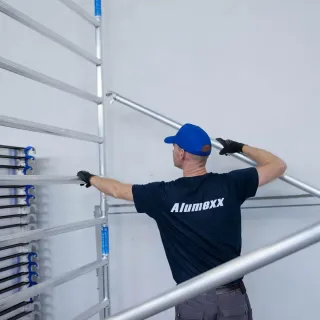 Hliníkové lešení Alumexx 135 x 190 x 5,2 m - pojízdné