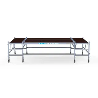 Aluminiowa platforma dla tynkarza, montera 190 cm x 400 cm - wygoda