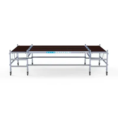 Aluminiowa platforma dla tynkarza, montera 190 cm x 400 cm - wygoda