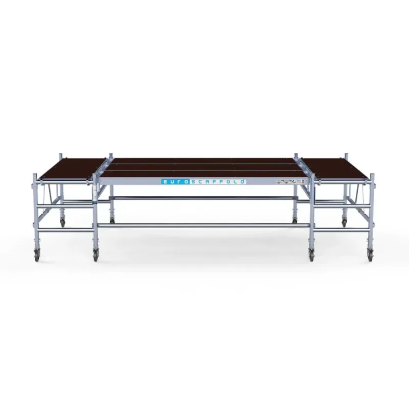 Aluminiowa platforma dla tynkarza, montera 190 cm x 400 cm - wygoda