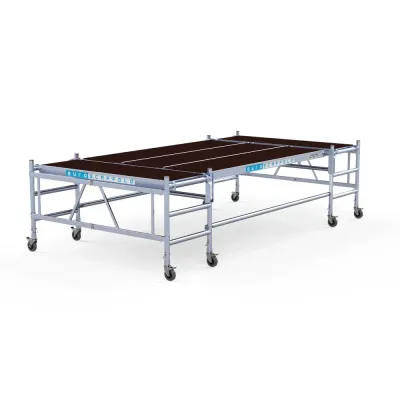 Aluminiowa platforma dla tynkarza, montera 190 cm x 400 cm - wygoda