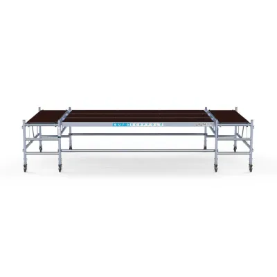 Aluminum platform 190 cm x 455 cm - for plastering and painting