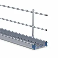 Euroscaffold poręcz/zabezpieczenie mostu roboczego - 4 m - aluminium