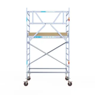 Mobile scaffold Basic - 135 cm x 190 cm x 4.2 m - Euroscaffold