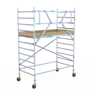 Mobile scaffolding Basic - 135 cm x 250 cm x 4.2 m - Euroscaffold
