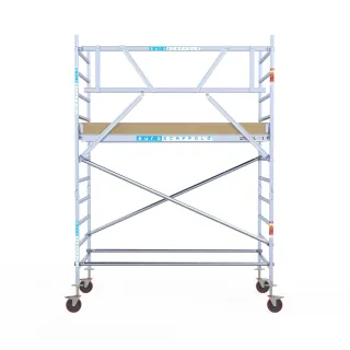 Mobile scaffolding Basic - 135 cm x 250 cm x 4.2 m - Euroscaffold