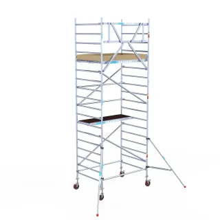 Mobile facade scaffolding - 135 cm x 190 cm x 6.2 m - Euroscaffold