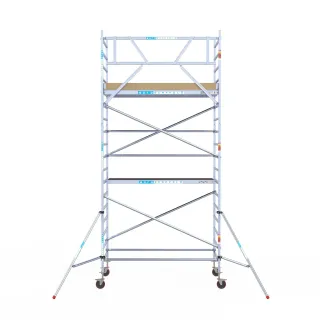Mobile facade scaffolding - 135 cm x 250 cm x 6.2 m - Euroscaffold