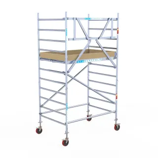 Mobile scaffold Basic - 135 cm x 190 cm x 4.2 m - Euroscaffold