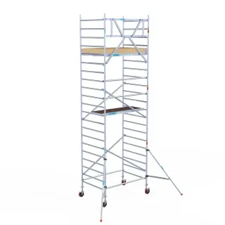 Mobile facade scaffolding - 135 cm x 190 cm x 7.2 m - Euroscaffold