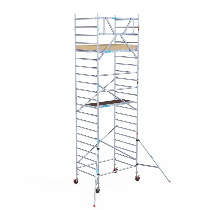 Mobile facade scaffolding - 135 cm x 190 cm x 7.2 m - Euroscaffold