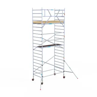 Mobile facade scaffold - 135 cm x 250 cm x 7.2 m - Euroscaffold