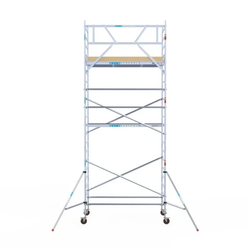 Mobile facade scaffold - 135 cm x 250 cm x 7.2 m - Euroscaffold