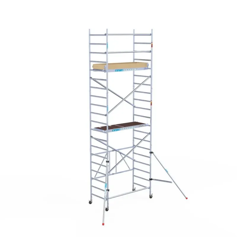 Rusztowanie aluminiowe jezdne Combi - 90 cm x 190 cm x 5,8 m - wysokie