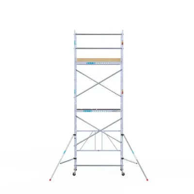 Rusztowanie aluminiowe jezdne Combi - 90 cm x 190 cm x 5,8 m - wysokie