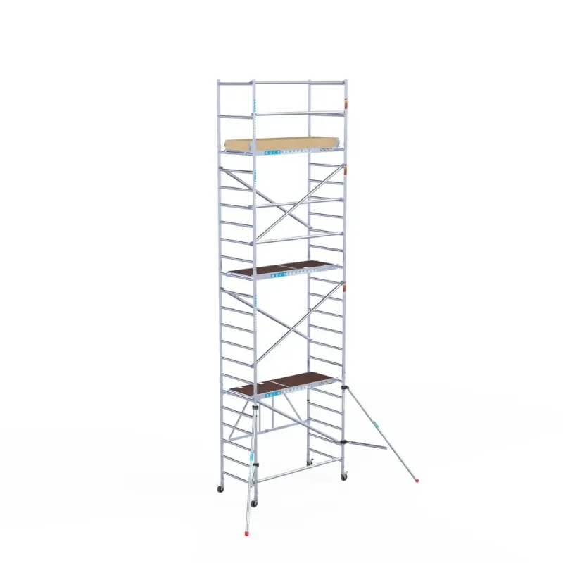 Rusztowanie aluminiowe jezdne Combi - 90 cm x 190 cm x 7,5 m - wysokie