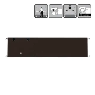 Platforma Euroscaffold z włazem - 60 cm x 250 cm - łatwy montaż