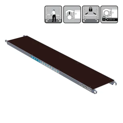 Platforma Euroscaffold bez włazu - 60 cm x 305 cm - łatwy montaż