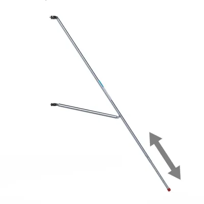 Teleskopowy stabilizator rusztowania - 3 m - pewna podstawa
