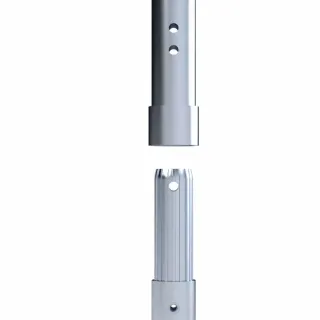 Scaffold - aluminum frame - 7 rungs - 135 cm x 28 cm