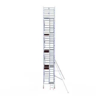 Rusztowanie aluminiowe - wieża schodowa - 135 cm x 250 cm x 10,2 m
